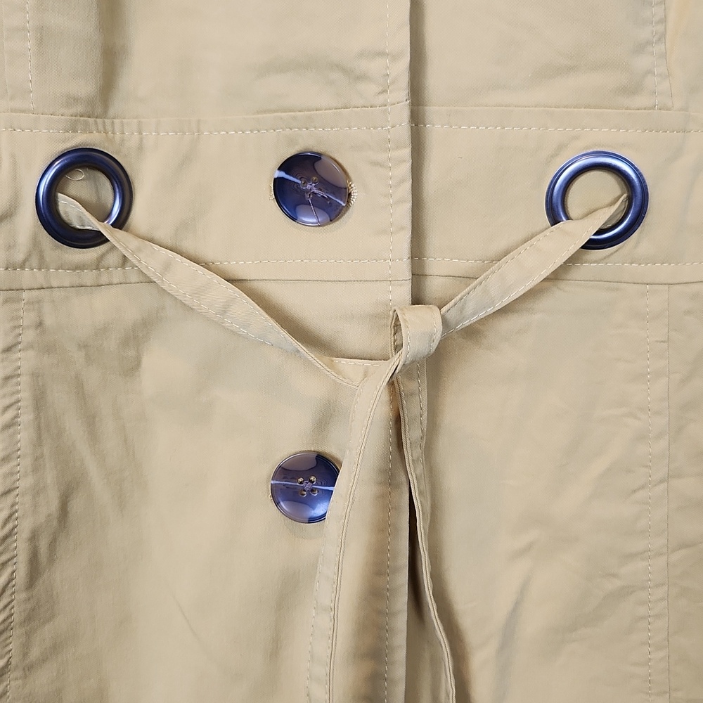 Sandro Studio Yellow Button-Up Raincoat‎ Size Large - Picture 6 of 14
